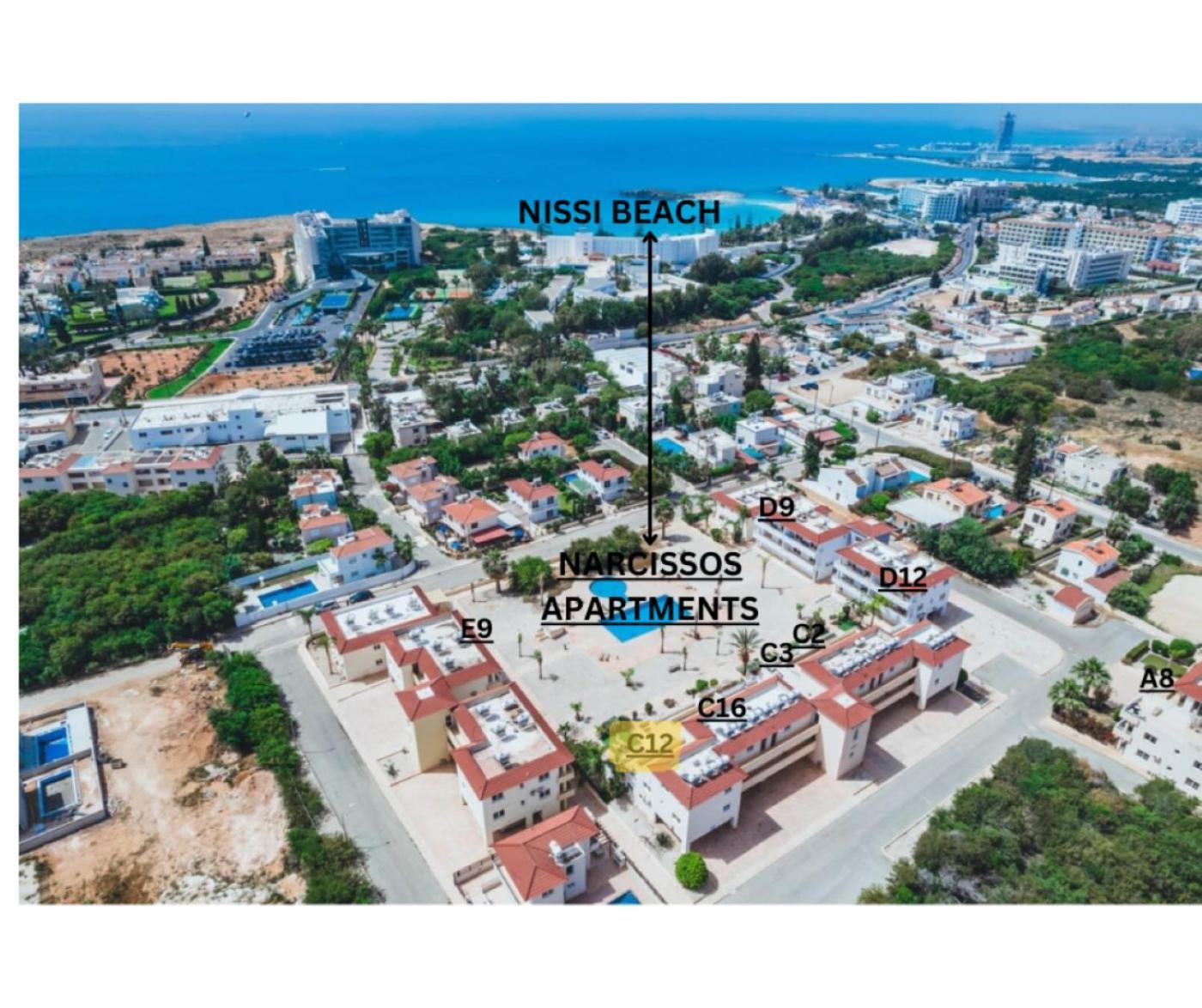 Narcissos 'Nissi Beach' Apartment C12 ไอยานาปา ภายนอก รูปภาพ